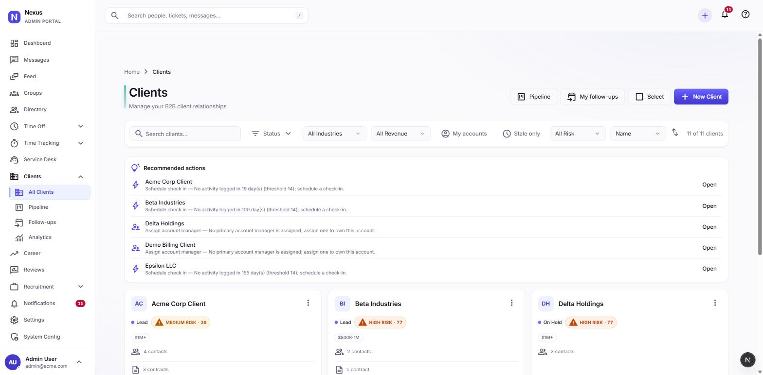 CRM client directory